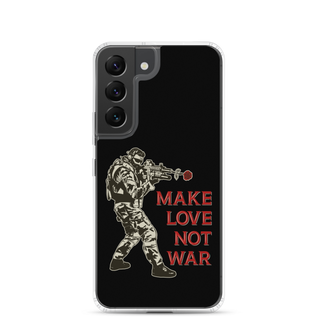 Make Love Not War Clear Case for Samsung®