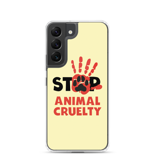 Stop Animal Cruelty Clear Case for Samsung®