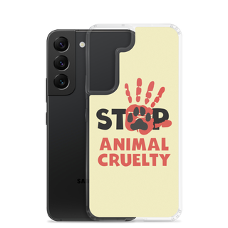 Stop Animal Cruelty Clear Case for Samsung®