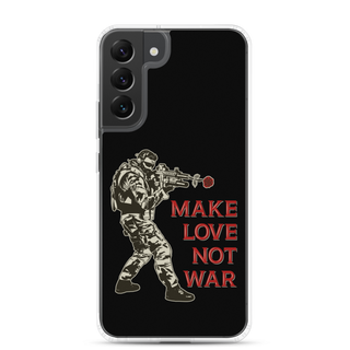 Make Love Not War Clear Case for Samsung®