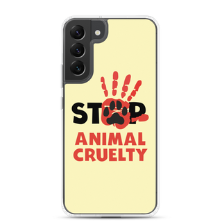 Stop Animal Cruelty Clear Case for Samsung®