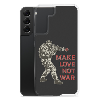 Make Love Not War Clear Case for Samsung®