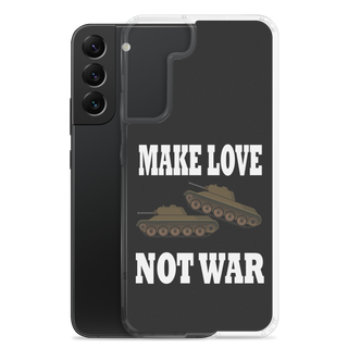 Make Love Not War Clear Case for Samsung®