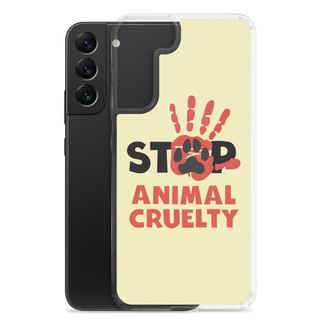 Stop Animal Cruelty Clear Case for Samsung®