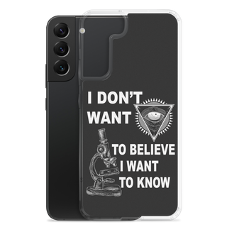 I Want To Know Clear Case for Samsung®