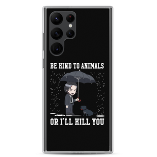 Be Kind To Animals or I’ll Kill You Clear Case for Samsung®