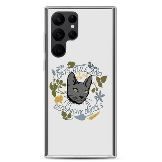 Cat Rule and Patriachy Drools Clear Case for Samsung®