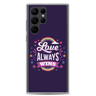 Love Always Wins Clear Case for Samsung®