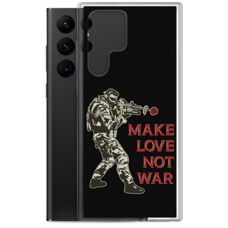 Make Love Not War Clear Case for Samsung®