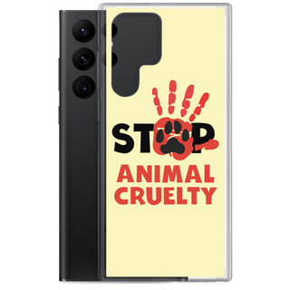 Stop Animal Cruelty Clear Case for Samsung®