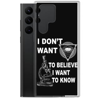 I Want To Know Clear Case for Samsung®