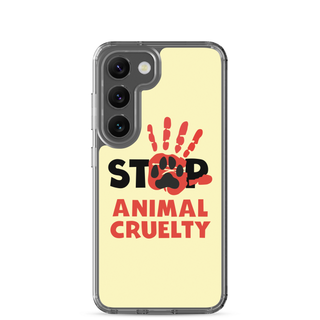 Stop Animal Cruelty Clear Case for Samsung®