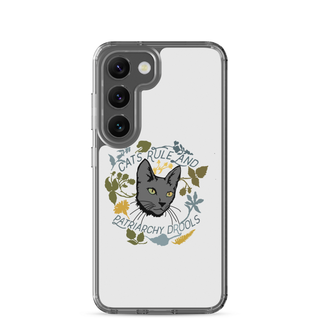 Cat Rule and Patriachy Drools Clear Case for Samsung®