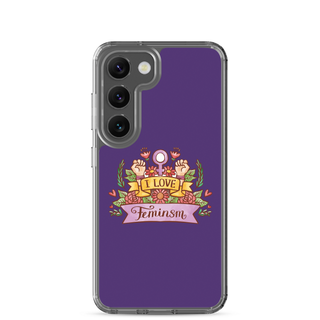 I Love Feminism Clear Case for Samsung®