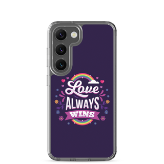 Love Always Wins Clear Case for Samsung®