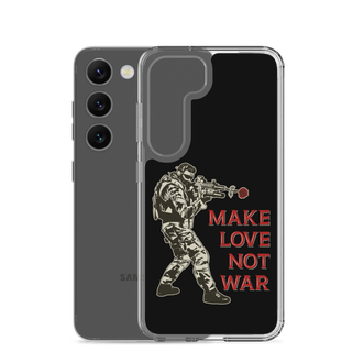 Make Love Not War Clear Case for Samsung®