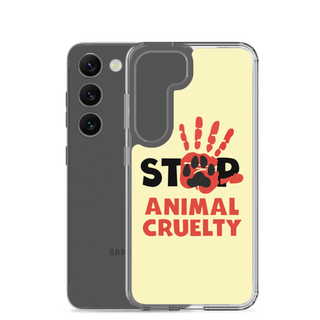 Stop Animal Cruelty Clear Case for Samsung®