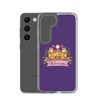 I Love Feminism Clear Case for Samsung®