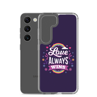 Love Always Wins Clear Case for Samsung®