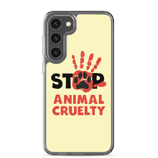 Stop Animal Cruelty Clear Case for Samsung®