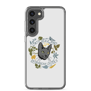 Cat Rule and Patriachy Drools Clear Case for Samsung®