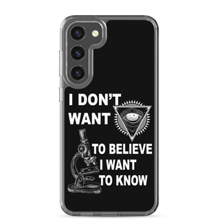 I Want To Know Clear Case for Samsung®