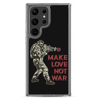 Make Love Not War Clear Case for Samsung®