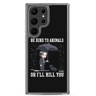 Be Kind To Animals or I’ll Kill You Clear Case for Samsung®