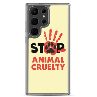 Stop Animal Cruelty Clear Case for Samsung®