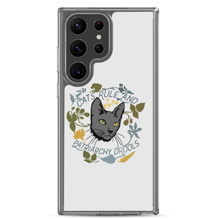 Cat Rule and Patriachy Drools Clear Case for Samsung®