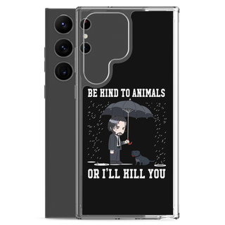 Be Kind To Animals or I’ll Kill You Clear Case for Samsung®