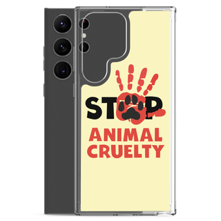 Stop Animal Cruelty Clear Case for Samsung®