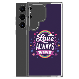 Love Always Wins Clear Case for Samsung®