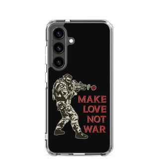 Make Love Not War Clear Case for Samsung®