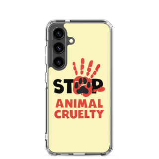 Stop Animal Cruelty Clear Case for Samsung®