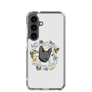 Cat Rule and Patriachy Drools Clear Case for Samsung®