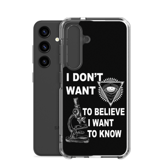 I Want To Know Clear Case for Samsung®