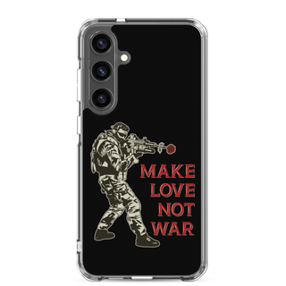 Make Love Not War Clear Case for Samsung®