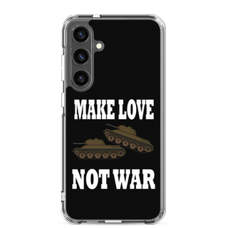 Make Love Not War Clear Case for Samsung®