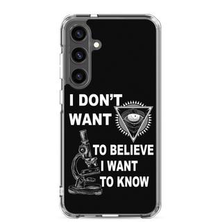 I Want To Know Clear Case for Samsung®