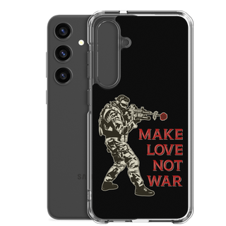 Make Love Not War Clear Case for Samsung®