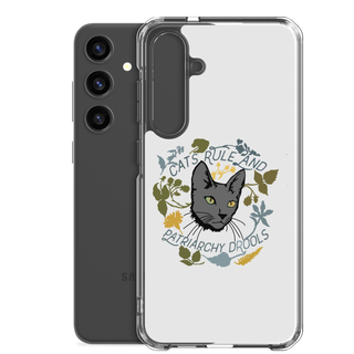 Cat Rule and Patriachy Drools Clear Case for Samsung®