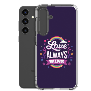 Love Always Wins Clear Case for Samsung®