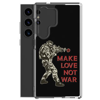 Make Love Not War Clear Case for Samsung®