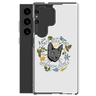 Cat Rule and Patriachy Drools Clear Case for Samsung®