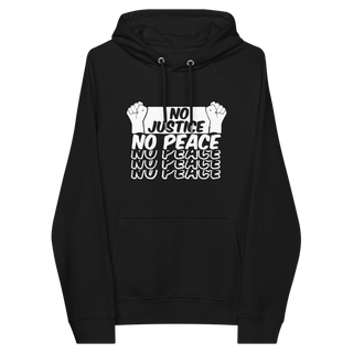 No Justice No Peace Unisex Organic Cotton Hoodie