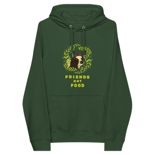 Friends Not Food Unisex Organic Cotton Hoodie