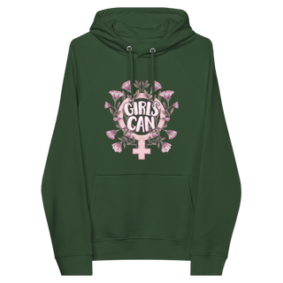 Girls Can Unisex Organic Cotton Hoodie