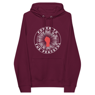 Power To The Peaceful Unisex Organic Cotton Hoodie