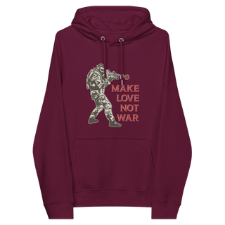 Make Love Not War v2 Unisex Organic Cotton Hoodie